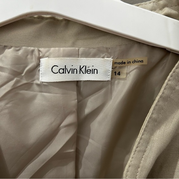 Calvin Klein Beige Dress-14 - Picture 4 of 6